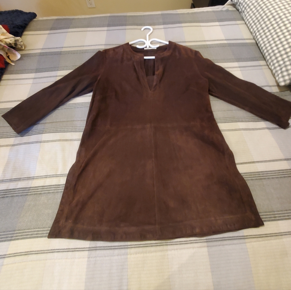 Brown Suede Tunic